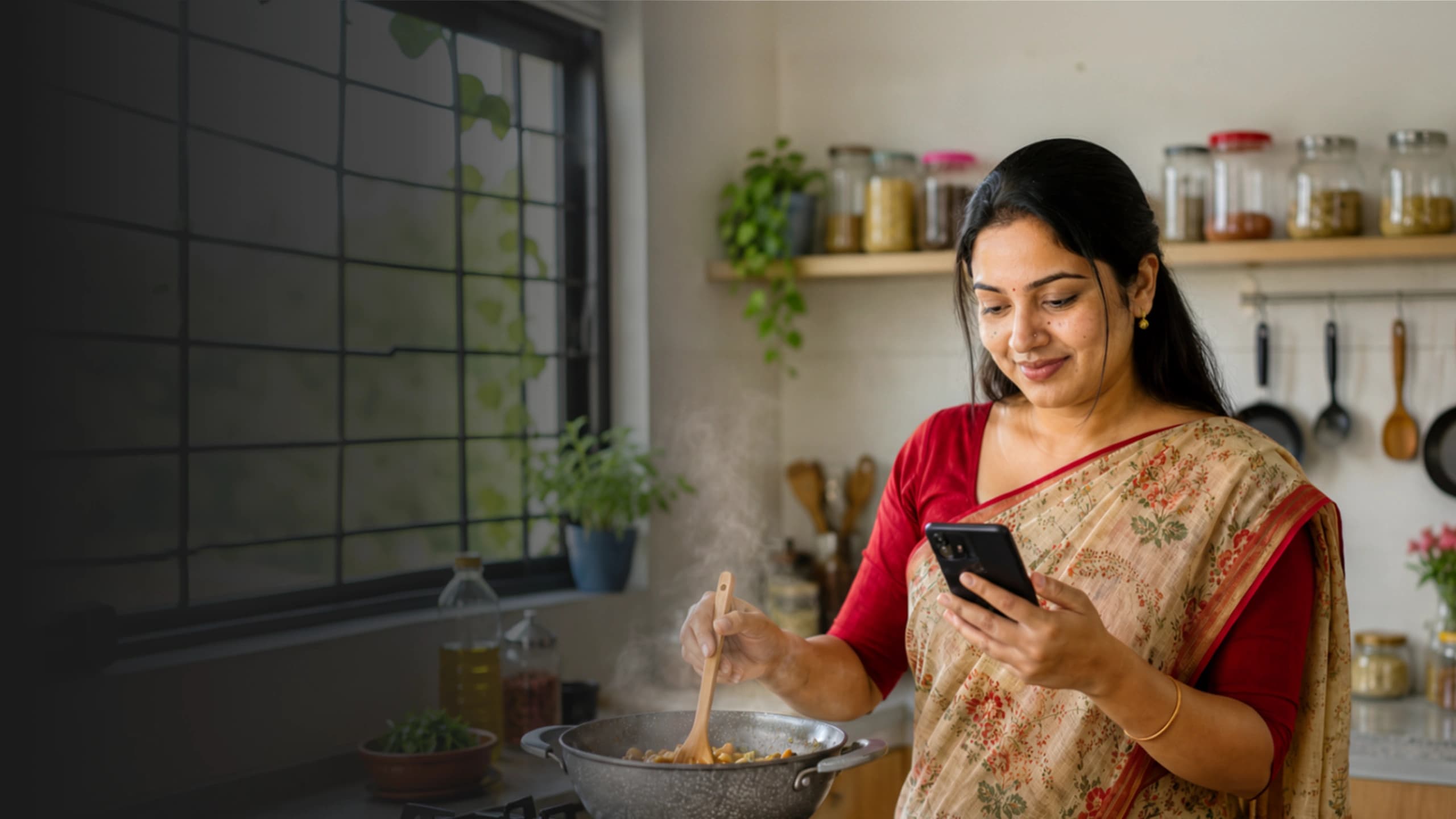 Woman enjoying cookies